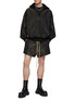 Figure View - Click To Enlarge - FEAR OF GOD - Contrasting Drawstring Waist Wrinkled Running Shorts