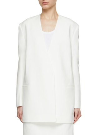 Main View - Click To Enlarge - TOVE - Saunders Collarless Single Breasted Blazer