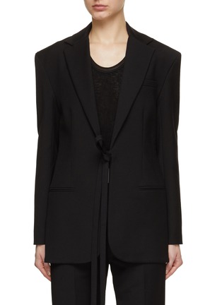 Main View - Click To Enlarge - TOVE - Ade Tie Front Blazer
