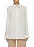 Main View - Click To Enlarge - TOVE - Amal Pinstripe Linen Silk Shirt