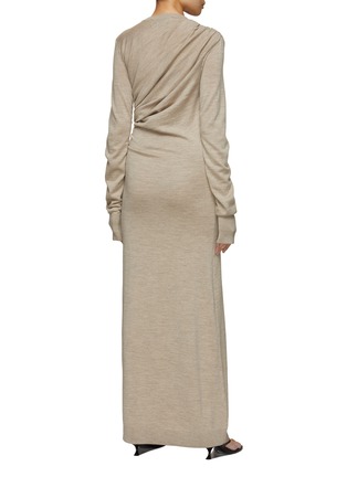 Back View - Click To Enlarge - TOVE - Alice Gathered Front Maxi Dress