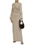 Figure View - Click To Enlarge - TOVE - Alice Gathered Front Maxi Dress