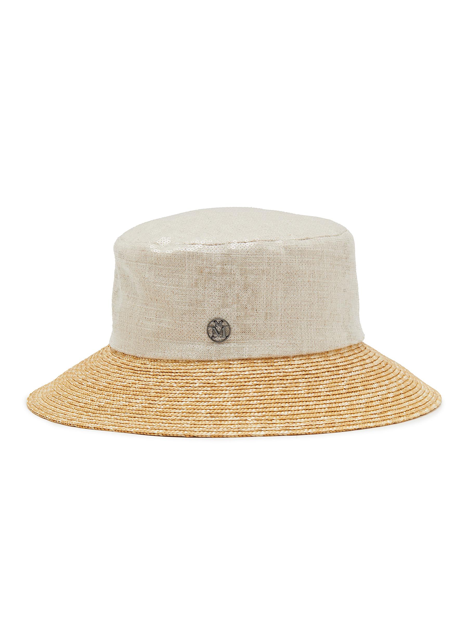 Maison Michel Souna veil bucket-hat - White