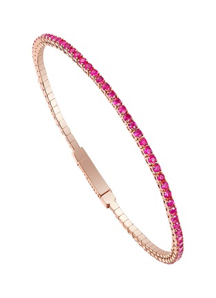 Main View - Click To Enlarge - LC COLLECTION JEWELLERY - 14K Rose Gold Ruby Bangle