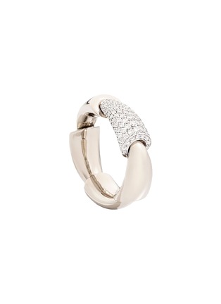 Main View - Click To Enlarge - VHERNIER - Calla 18K White Gold Diamond Ring — Size 52