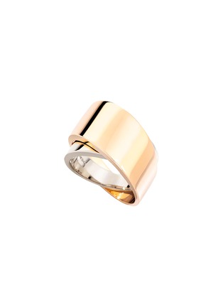 Main View - Click To Enlarge - VHERNIER - Tourbillon 18K White Rose Gold Midi Ring — Size 53