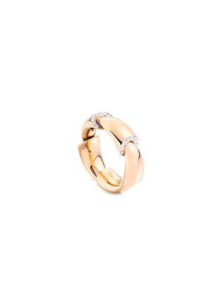 Main View - Click To Enlarge - VHERNIER - Calla 18K Rose Gold Diamond Ring — Size 52