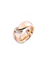 Main View - Click To Enlarge - VHERNIER - Calla 18K Rose Gold Diamond Ring — Size 53