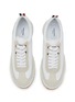 THOM BROWNE  - Suede Panel Low Top Lace Up Sneakers