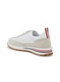  - THOM BROWNE  - Suede Panel Low Top Lace Up Sneakers