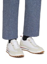 ★THOM BROWNE★テックランナー スエード スニーカー Thom Browne Suede kid fine tech runner | The Fashion Square