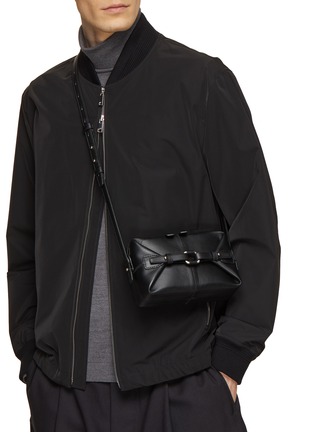 Figure View - Click To Enlarge - BONASTRE - Medium Airbag Leather Messenger Bag