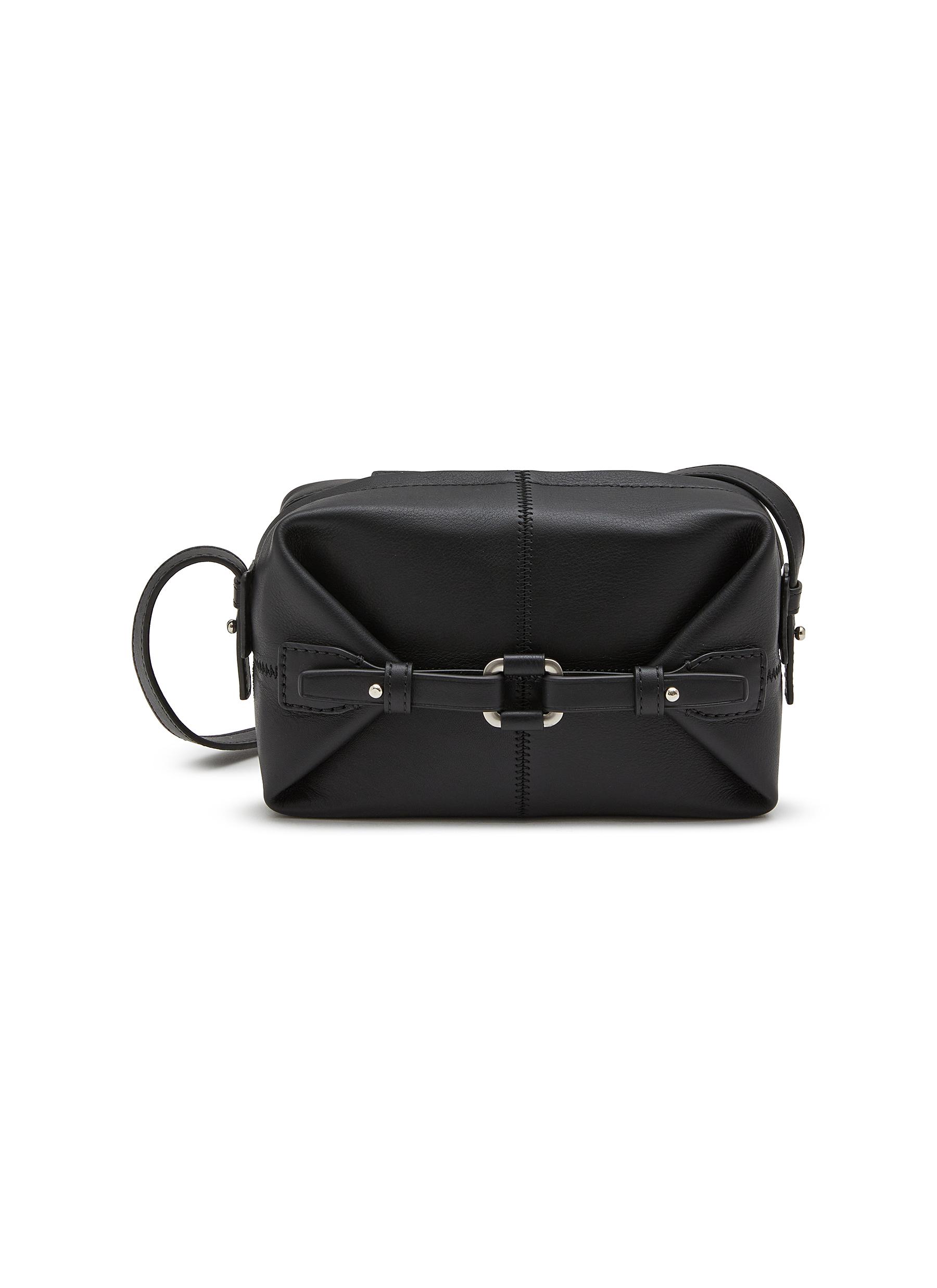 black mini satchel crossbody bag