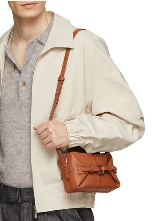 Figure View - Click To Enlarge - BONASTRE - Small Airbag Leather Crossbody Bag