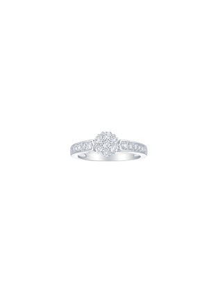 Main View - Click To Enlarge - LC COLLECTION JEWELLERY - 18K White Gold Diamond Ring — US 7