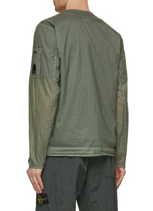 Back View - Click To Enlarge - C.P. COMPANY - Zip Pocket Tonal Trim Button Up Overshirt