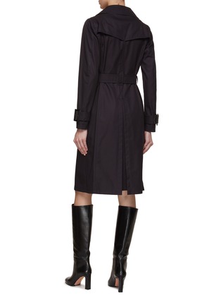 Back View - Click To Enlarge - HERNO - Double Brasted Logo Lined Trench Coat