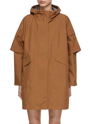 Main View - Click To Enlarge - HERNO - Detachable Sleeve Hooded Gore-Tex Parka