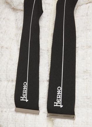  - HERNO - Zip Up Tweed Puffer Gilet