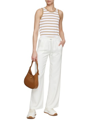 Figure View - Click To Enlarge - HERNO - Scoopneck Stripe Knit Tank Top