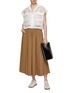 Figure View - Click To Enlarge - HERNO - Drawstring Nylon Skirt