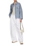 Figure View - Click To Enlarge - HERNO - Linen Shirt Jacket