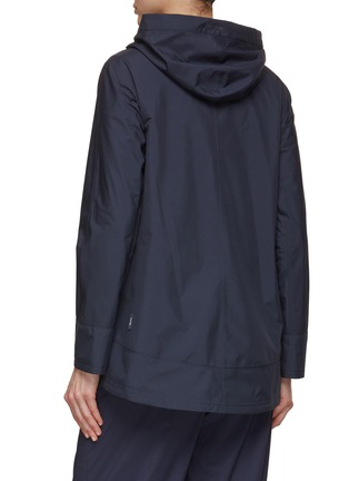 Back View - Click To Enlarge - HERNO - Hooded Zip Up Gore-Tex Jacket