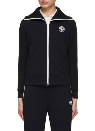 Main View - Click To Enlarge - SOUTHCAPE - Ripped Side Band Zip Up Hoodie