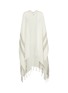 Main View - Click To Enlarge - BRUNELLO CUCINELLI - Striped Fringe Linen Poncho