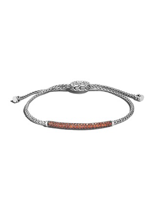 Main View - Click To Enlarge - JOHN HARDY - Classic Chain Sterling Silver Garnet Mini Chain Bracelet — Size S-M