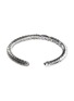 Detail View - Click To Enlarge - JOHN HARDY - Classic Chain Blue Sapphire Twisted Hammered Sterling Silver Kick Cuff — Size M