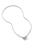 Detail View - Click To Enlarge - JOHN HARDY - Classic Chain Manah Sterling Silver Foxtail Heart Necklace — Size 18