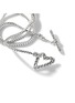  - JOHN HARDY - Classic Chain Manah Sterling Silver Foxtail Heart Necklace — Size 18