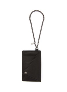 Triangle Leather Flap Wallet