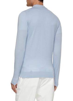 Back View - Click To Enlarge - JOHN SMEDLEY - Whitchchurch Sea Island Cotton Cardigan