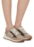 Figure View - Click To Enlarge - BRUNELLO CUCINELLI - Monili Fabric Low-Top Sneakers