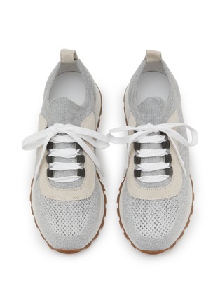Detail View - Click To Enlarge - BRUNELLO CUCINELLI - Cotton Knit Low Top Runners