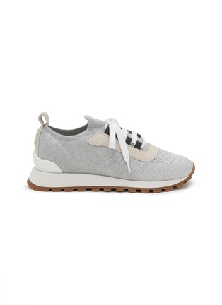 Main View - Click To Enlarge - BRUNELLO CUCINELLI - Cotton Knit Low Top Runners