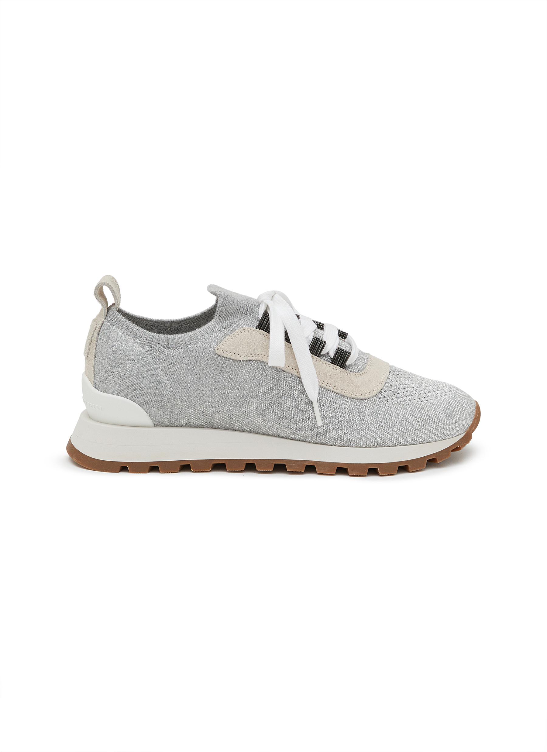 BRUNELLO CUCINELLI | Cotton Knit Low Top Runners | Women | Lane 