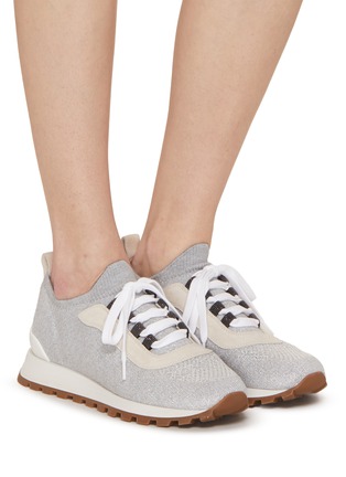 Figure View - Click To Enlarge - BRUNELLO CUCINELLI - Cotton Knit Low Top Runners