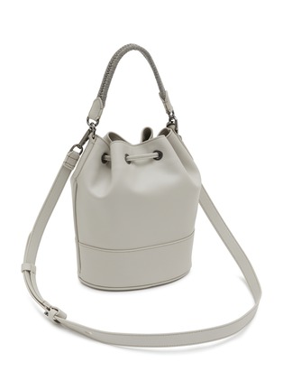 Detail View - Click To Enlarge - BRUNELLO CUCINELLI - Monili Embellished Leather Bucket Bag