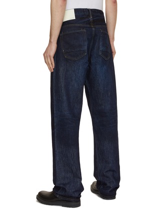 Back View - Click To Enlarge - WASHI - Gampi Shigure High Waist Jeans