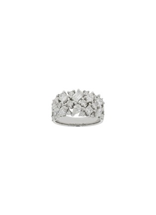 Main View - Click To Enlarge - LC COLLECTION JEWELLERY - 18K White Gold Diamond Ring — Size HK 13
