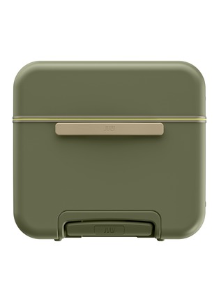  - JULY - Checked Trunk Suitcase — Matte Moss Green