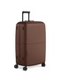 Detail View - Click To Enlarge - JULY - Checked Plus Light Suitcase — Dark Brown