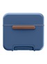  - JULY - Checked Trunk Suitcase — French Blue