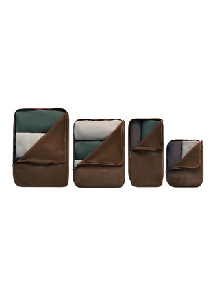Detail View - Click To Enlarge - JULY - Packing Cells Set of 4 — Dark Brown