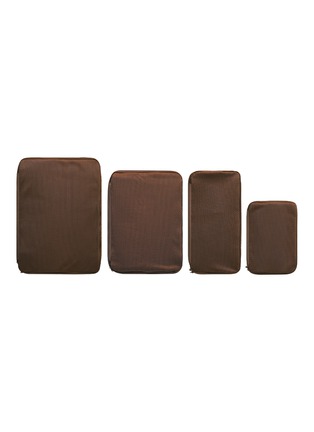 Detail View - Click To Enlarge - JULY - Packing Cells Set of 4 — Dark Brown