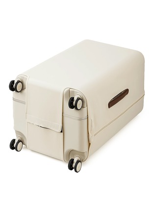  - JULY - Checked Trunk Luggage Cover — Cream