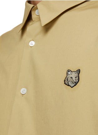  - MAISON KITSUNÉ - Bold Fox Head Cotton Shirt
